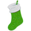 Green Glitter Stocking