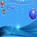 christmas ornament garland background