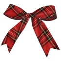red plaid bow
