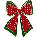 red and green bow