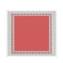 silver lace square frame