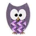 mini purple owl