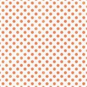 6 x 6 tangerine polka dot