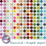 Diamond-shaped Papers