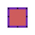 purple star frame