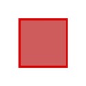 red simple sq frame
