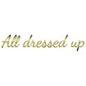 text dressed up gold