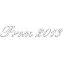 text prom white