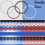 Lovely lace *Patriotic colors* 
