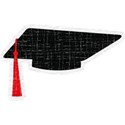 Graduation Hat Outlined