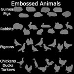Embossed Animals