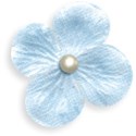 Glitter Flower Blue