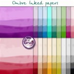 Ombre Inked Papers