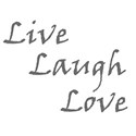 live laugh love text
