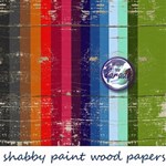 Shabby paint wood Digital Papers Pack