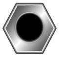 octagon metal black center