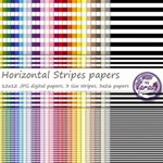 Horizontal Stripes digital papers