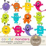 Colorful, Silly and Cute Monsters