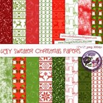 Ugly sweater Christmas papers