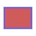 frame Blue rectangle l