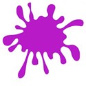 Paint splash purple