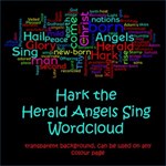 Hark the Herald Angels Sing wordart