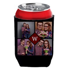 Personalized Photo Initial Can Cooler