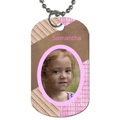 Pink Choc Dog Tag (two sided) - Dog Tag (Two Sides)