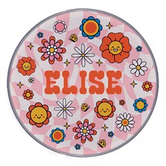 Personalized Floral Name Wireless Fast Charger - Wireless Fast Charger(White)