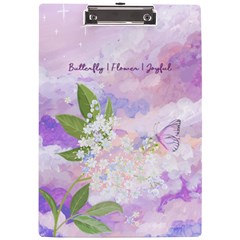 Personalized Butterfly Name A4 Acrylic Clipboard