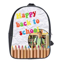 HAPPY BACK TO SCHOOL - School bag large - School Bag (Large)