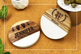 Engrave - Wood Coasters