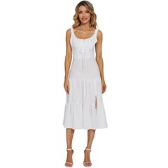 Women s Sleeveless Corset Midi Dress