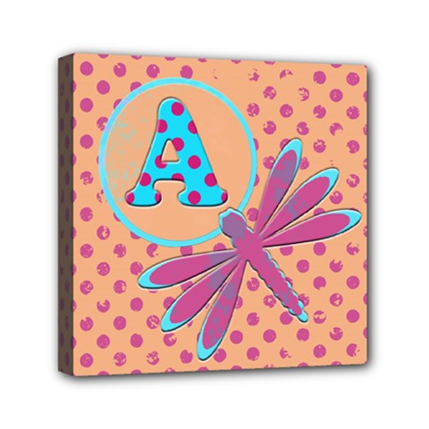 Letter A 6 X 6 Canvas