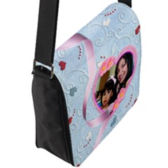 Flap Closure Messenger Bag (L) 