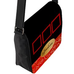 Flap Closure Messenger Bag (L) 