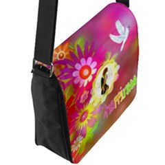 Flap Closure Messenger Bag (L) 