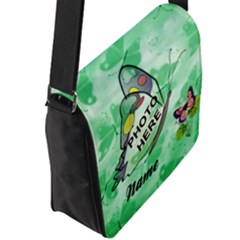 Flap Closure Messenger Bag (L) 