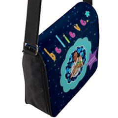 Flap Closure Messenger Bag (L) 