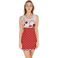 Red Rose And Polka Dot 1 Dress