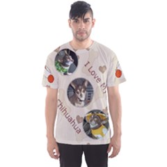 I Love my Chihuahhua Full print T-Shirt - Men s Sport Mesh T-Shirt