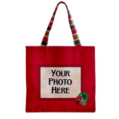 Zipper Grocery Tote Bag 