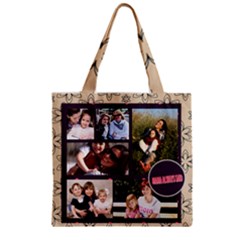 Zipper Grocery Tote Bag 