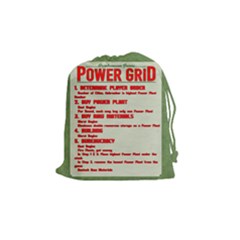Power Grid Bags (M) - Red - Drawstring Pouch (Medium)