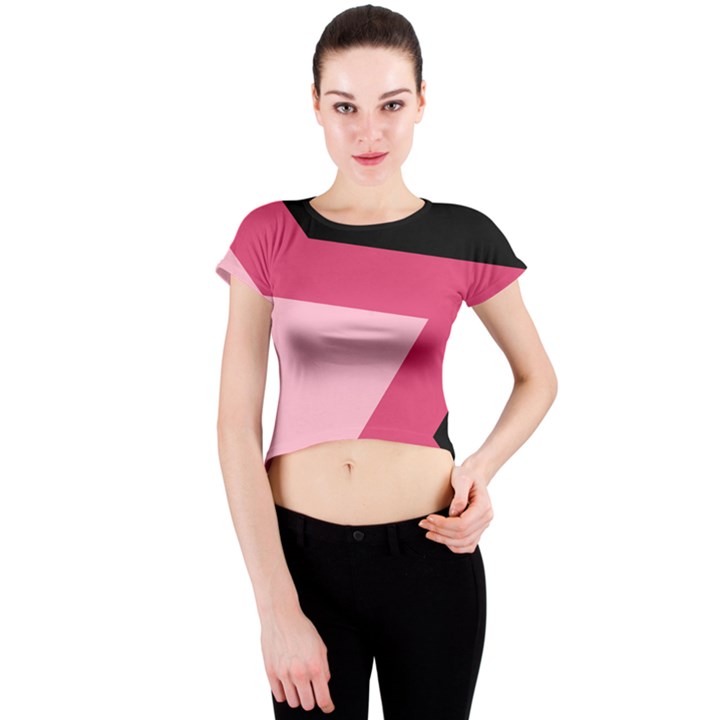 SQUARE MOM Crew Neck Crop Top