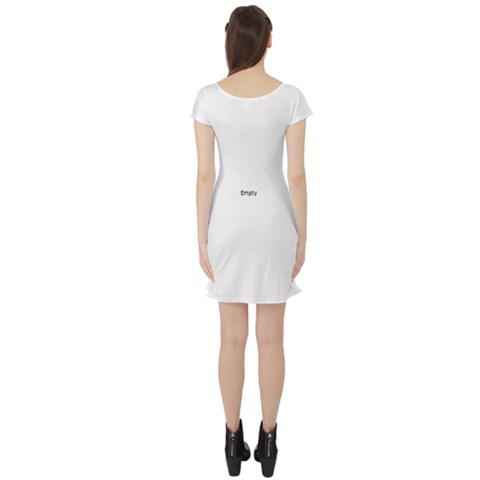 Short Sleeve Skater Dress Back