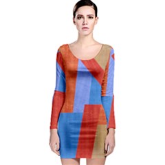 color - Long Sleeve Bodycon Dress