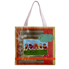 Zipper Grocery Tote Bag 