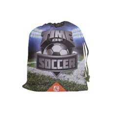Time of soccer - Level 3 - Drawstring Pouch (Large)