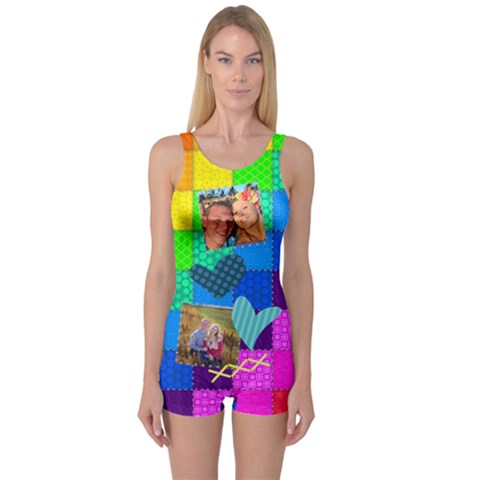 One Piece Boyleg Swimsuit 